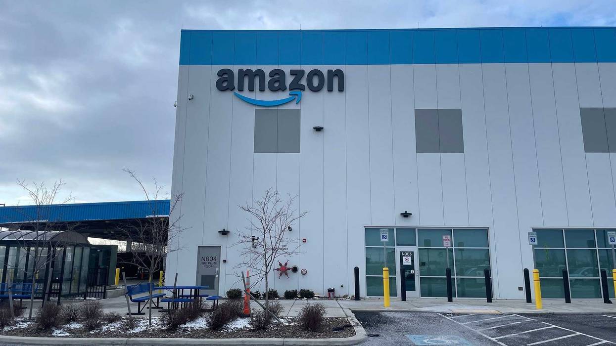 Amazon's "DBU7" delivery station in Hamburg