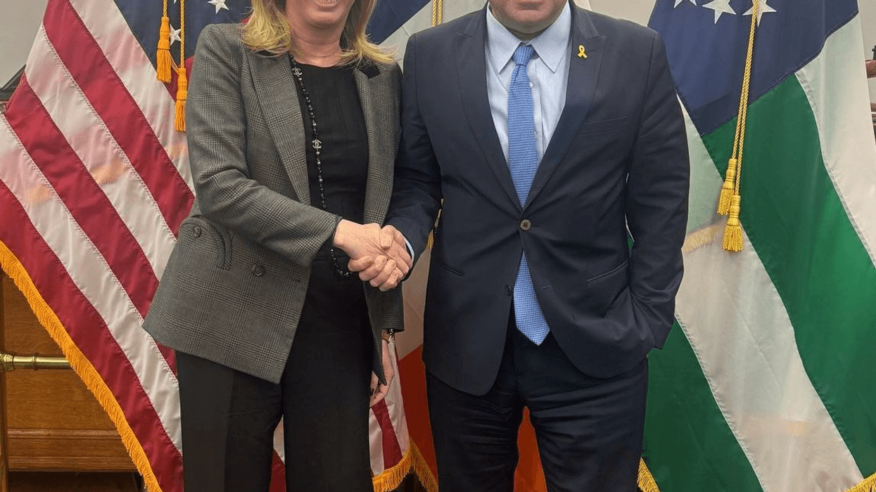 Ambassador Ofir Akunis, consul general of Israel in New York, met with NYPD commissioner Jessica Tisch on Feb. 12, 2025.
