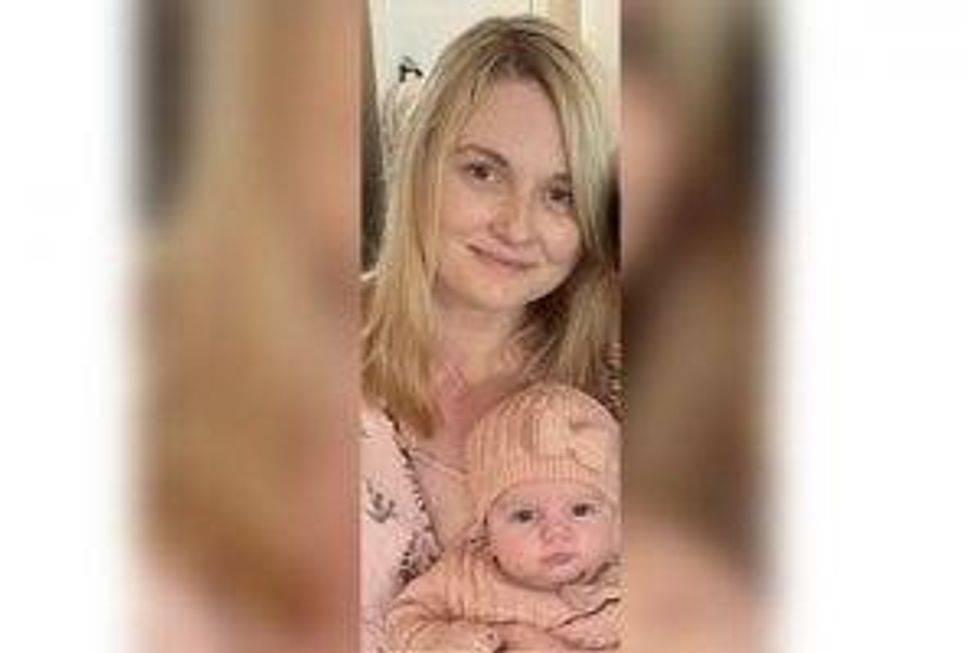 Amber Nichols, 27, and Sophia Watson, two months old.