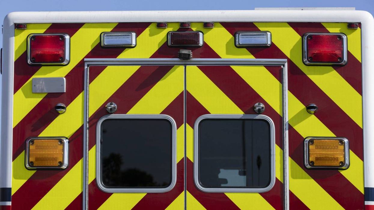 Ambulance lights - stock photo