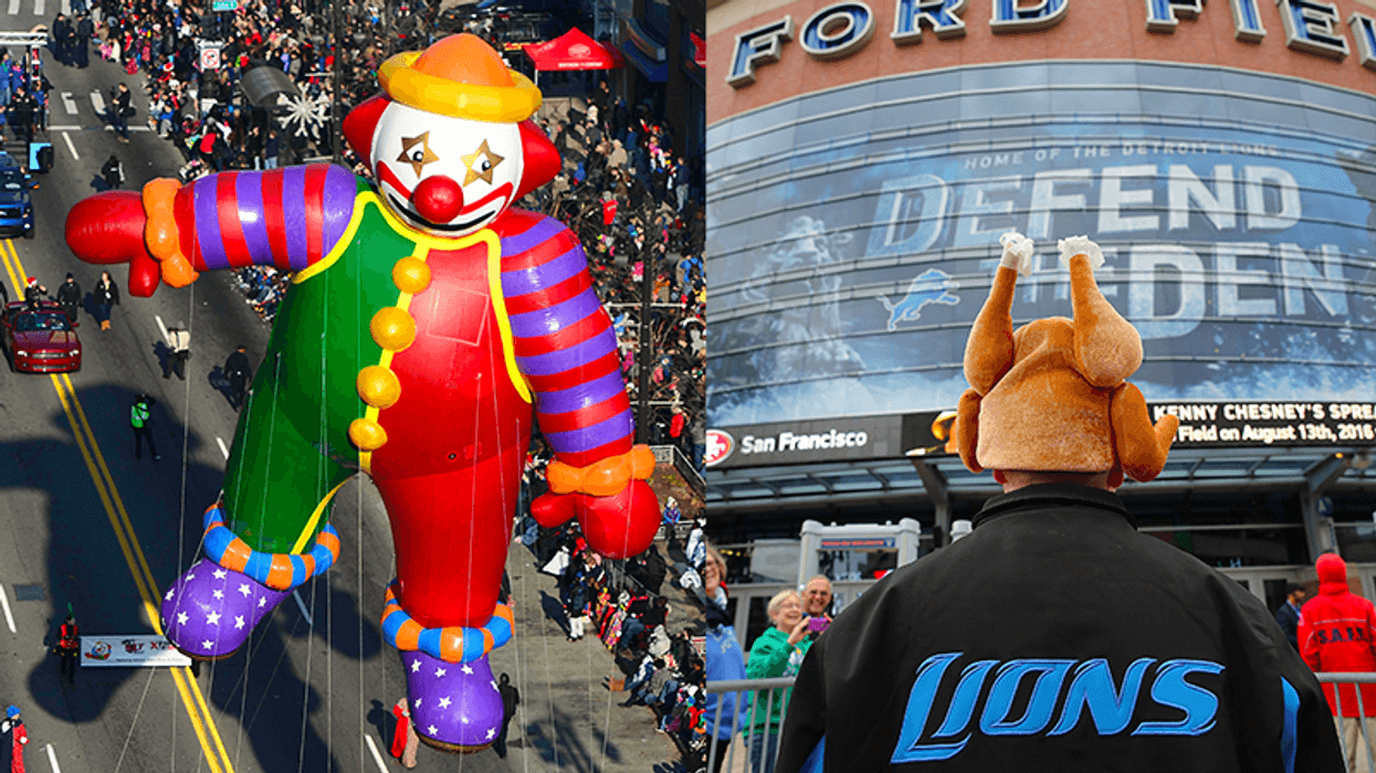America's Thanksgiving Parade and the Detroit Lions game in Detroit