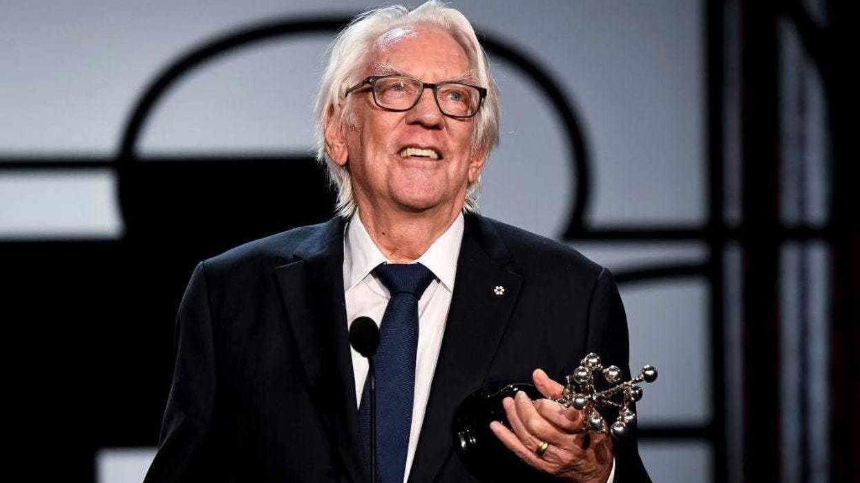 American actor Dunald Sutherland receives the Donostia award during 67th San Sebastian Film Festival on September 26, 2019 in San Sebastian, Spain.
