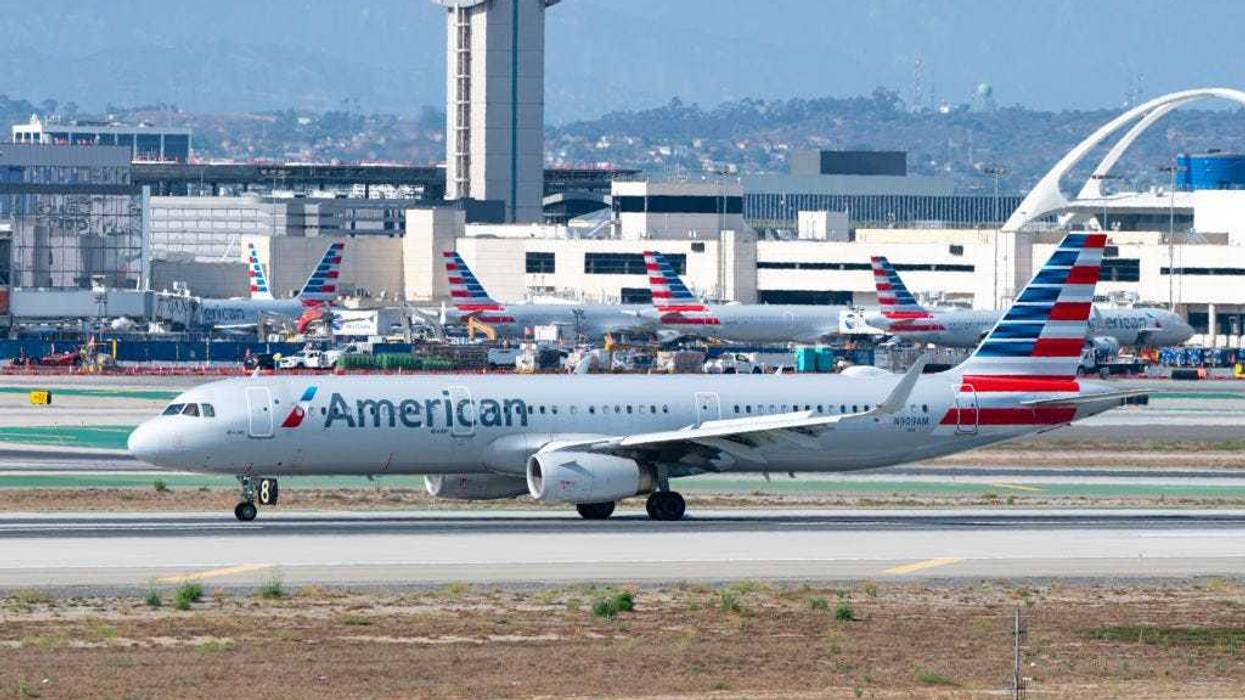 American Airlines Airbus A321-231 arrives at Los Angeles International Airport on July 30, 2022.