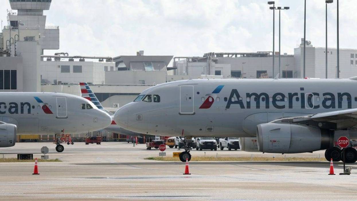 American Airlines planes on the tarmac