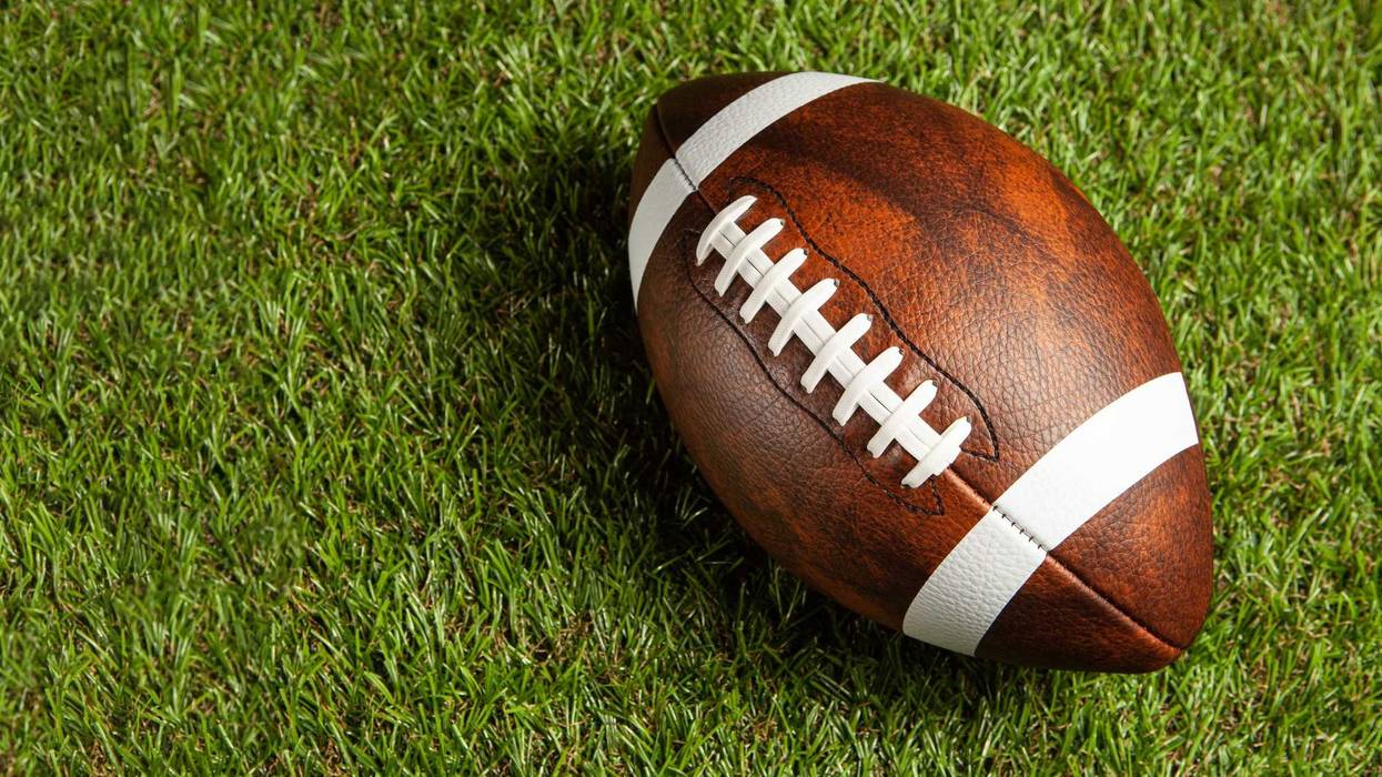 American football ball.