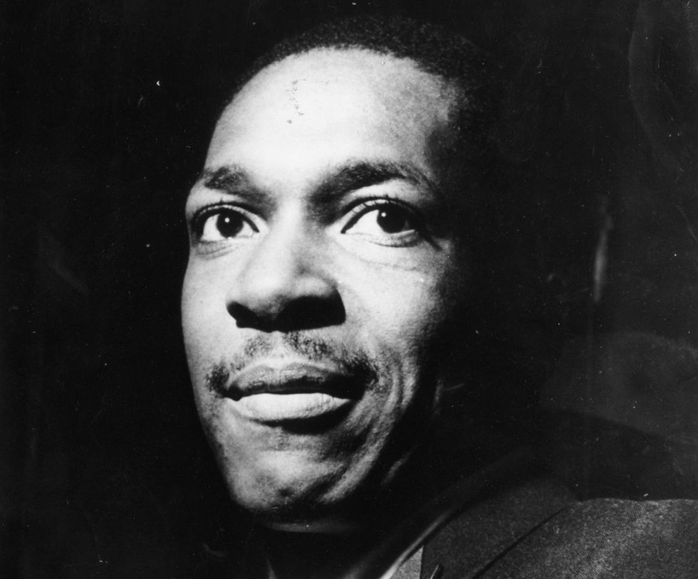 American jazz saxophonist and composer John Coltrane (1926-1967).