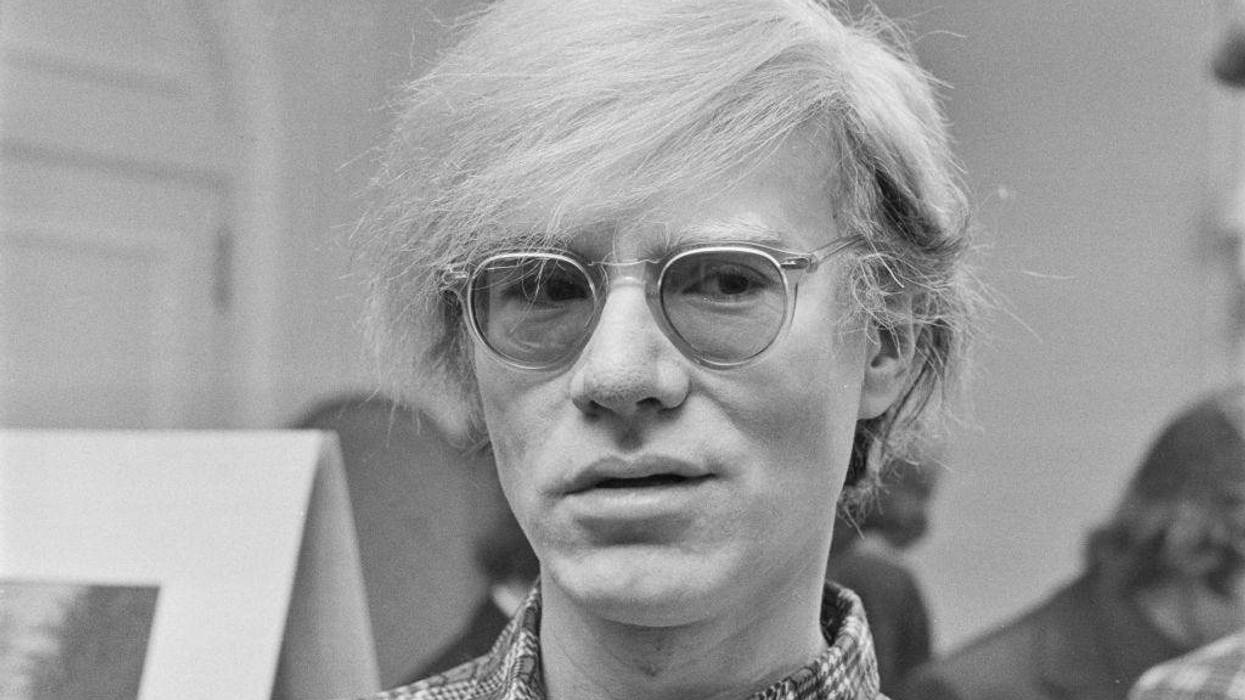 American pop artist Andy Warhol (1928 - 1987) at the Roundhouse in London, which is showing his play 'Andy Warhol's Pork', London, UK, July 1971.