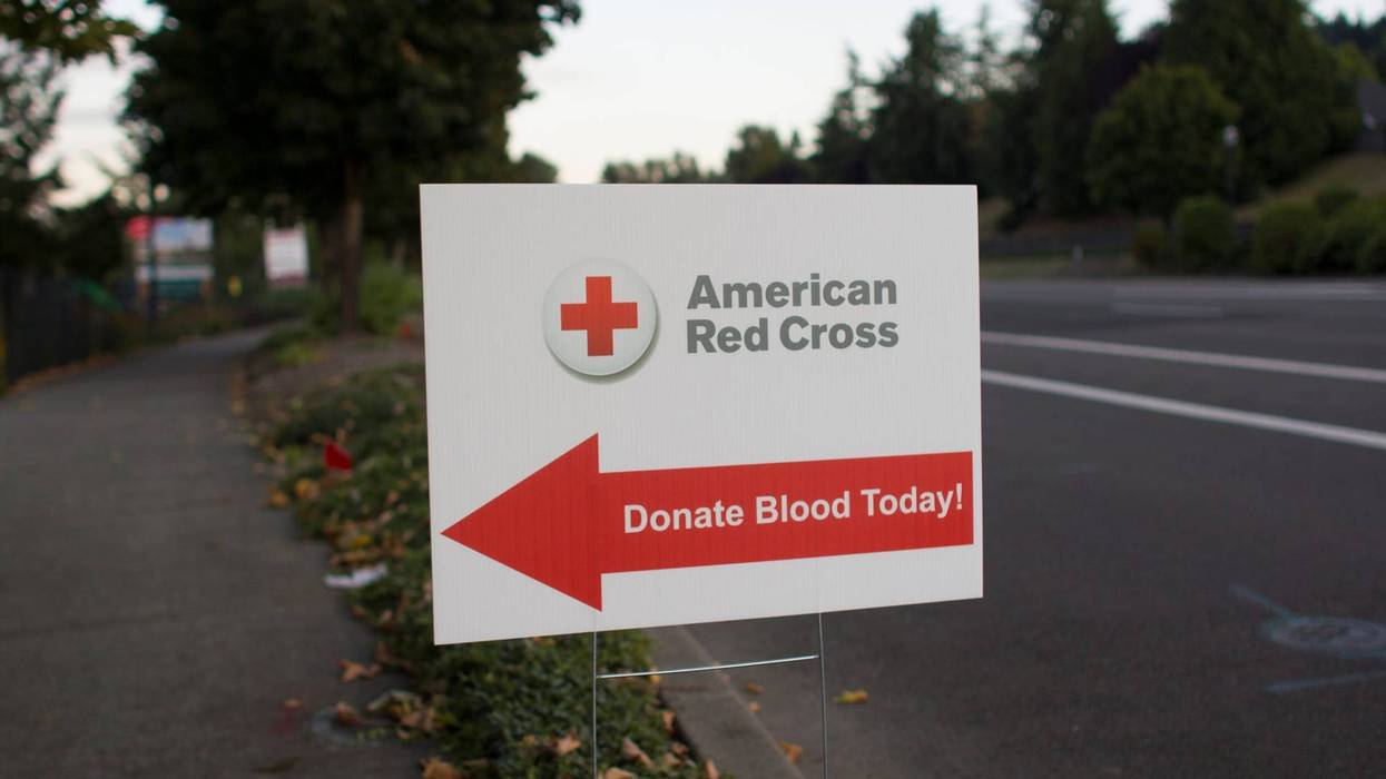 American Red Cross blood donation
