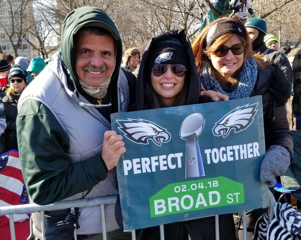 Amin Khalifa at Eagles Super Bowl parade