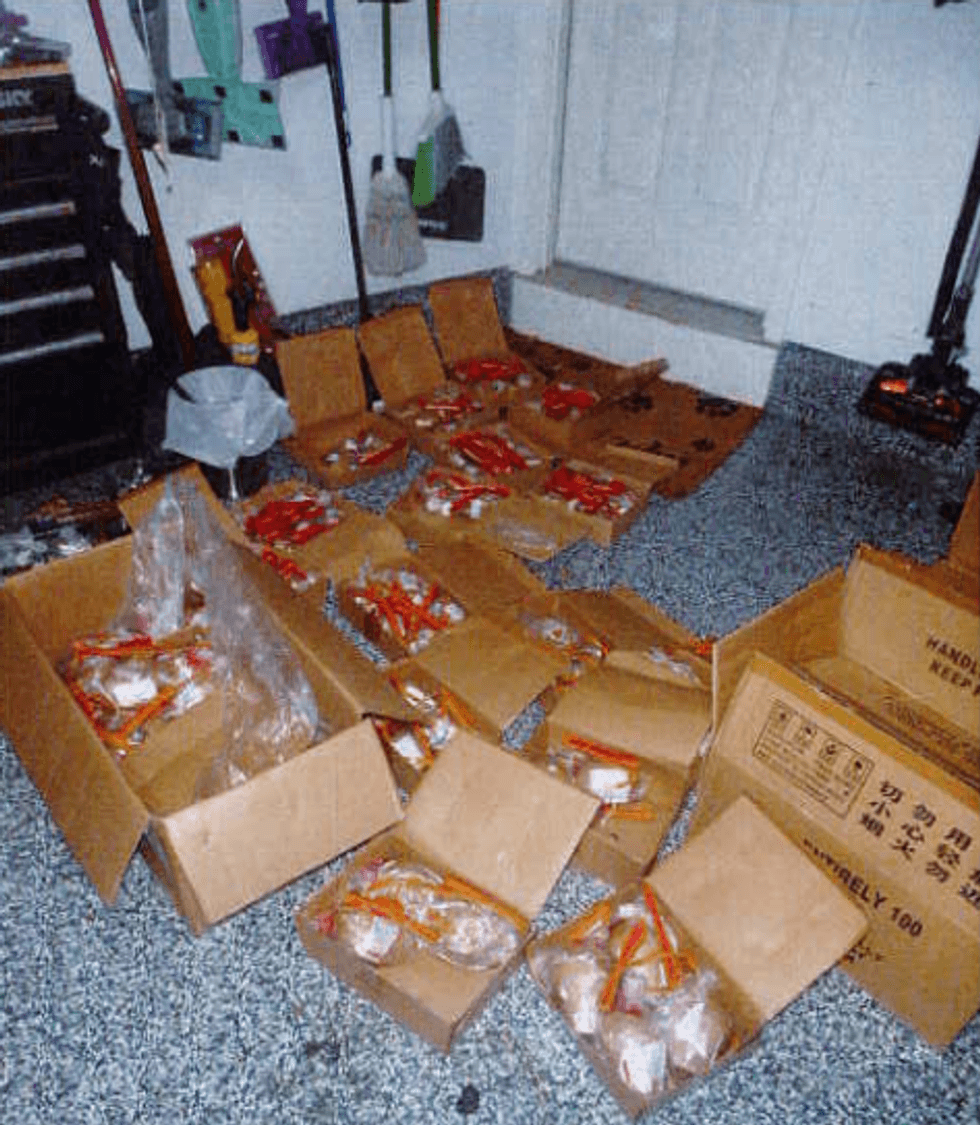 Among the illegal possessions recovered from Christopher Giancola