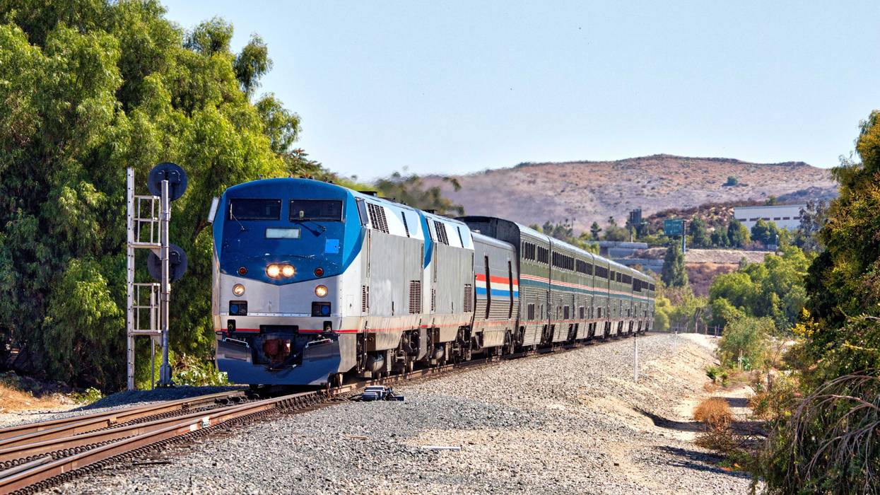 Amtrak train.