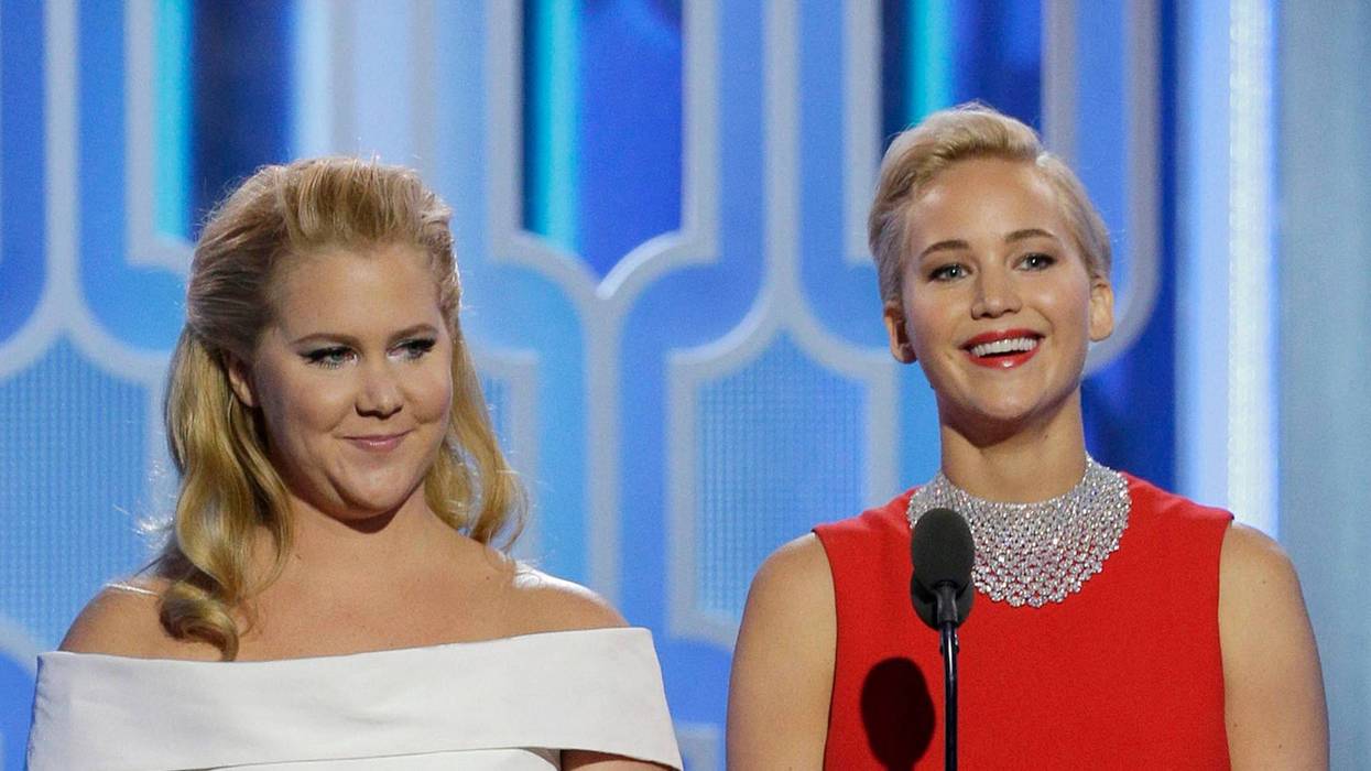 Amy Schumer and Jennifer Lawrence