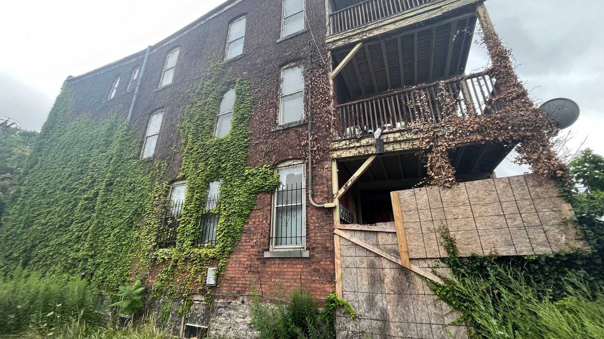 An abandoned house on St. Louis Place in Buffalo