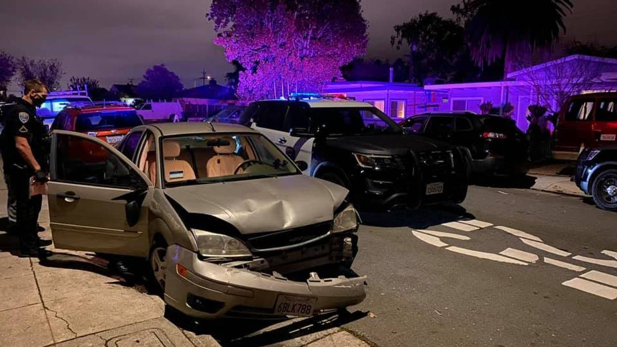 An alleged drunk rampage in San Mateo resulted in two car accidents Tuesday night, one of which was a hit and run.