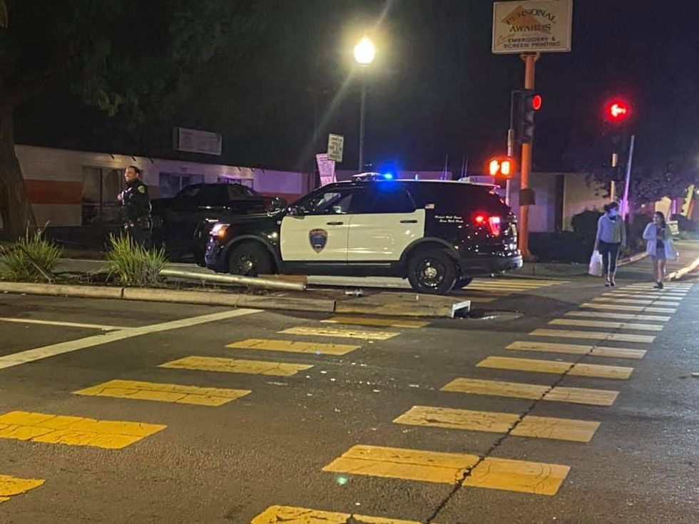 An alleged drunk rampage in San Mateo resulted in two car accidents Tuesday night, one of which was a hit and run.
