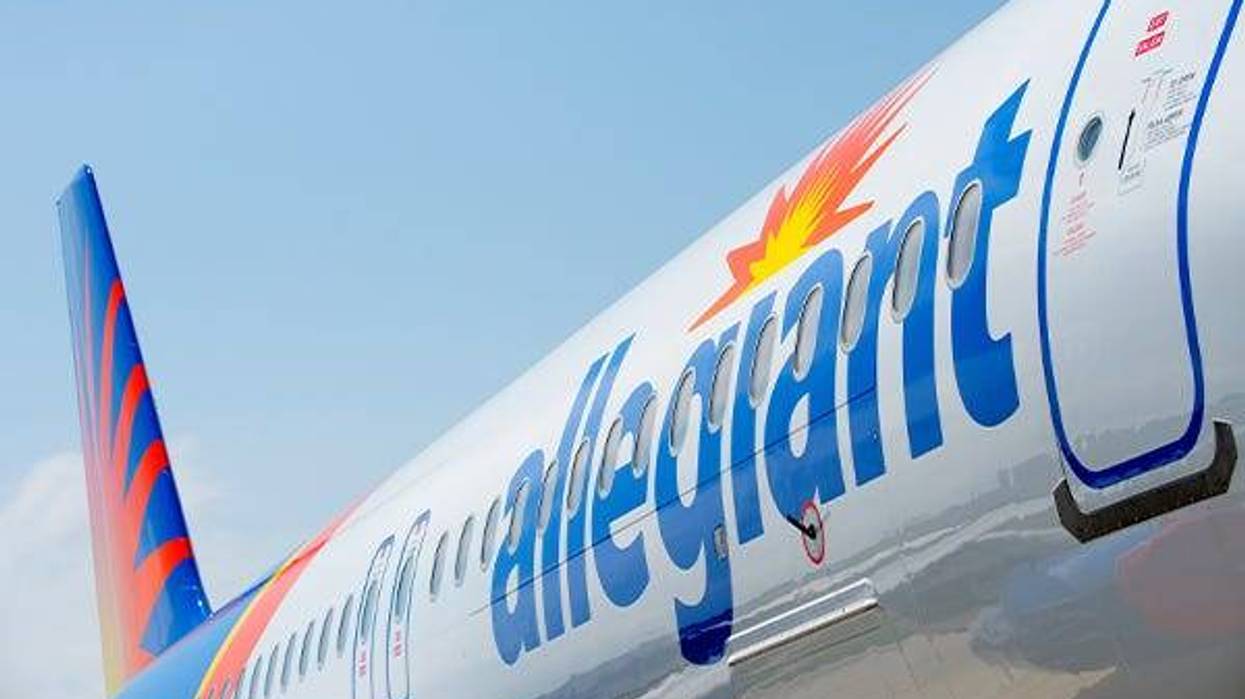 An Allegiant Airlines jet prepares to depart