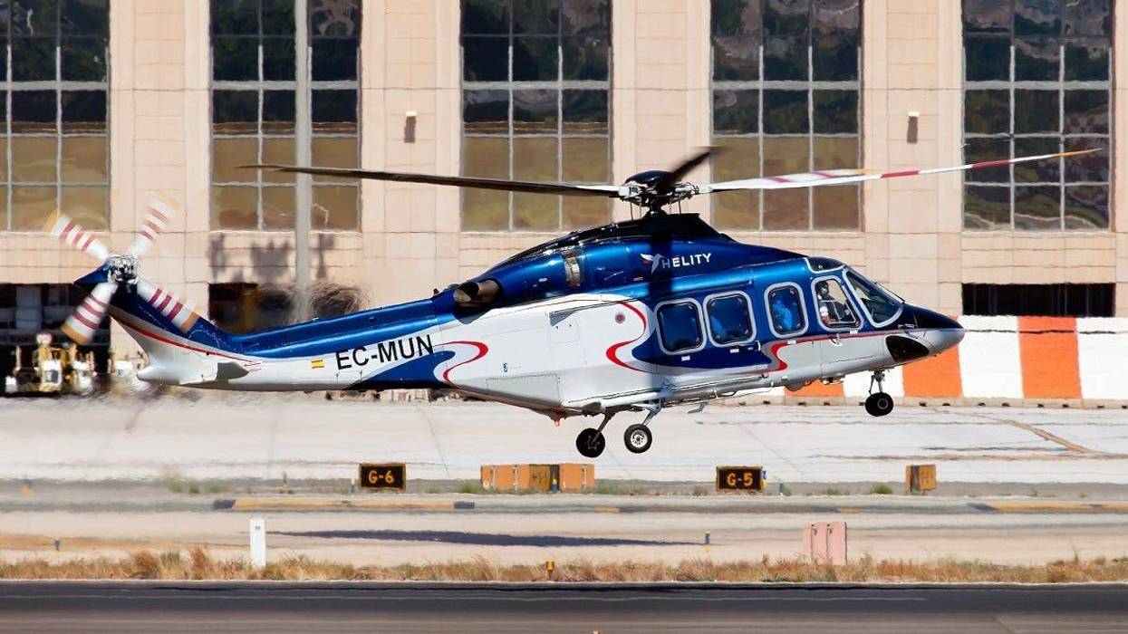 An AW-139 helicopter similar to the one used by DOE/NNSA