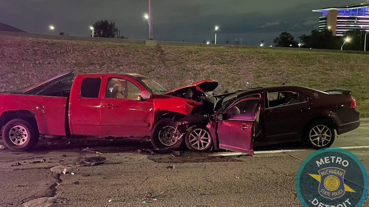 An early morning head-on crash is believed to have killed one person at the junction of two major Detroit freeways on Friday.