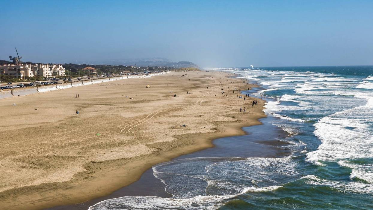 An elderly man had to be rescued from the cold waters of Ocean Beach Monday morning and was rushed to the hospital in critical condition.