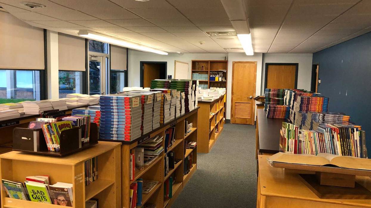 An empty classroom at Buffalo Public School 92. September 8, 2020