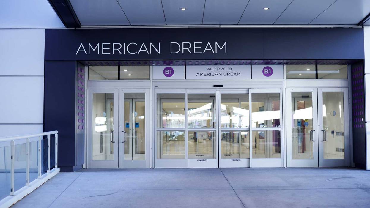 An empty entrance is seen inside the American Dream Mall after briefly evacuation on Black Friday over bomb threat on November 24, 2023 in East Rutherford, New Jersey. The Mall was closed for about an hour before police gave an all clear saying that the situation was resolved and the facility is safe.