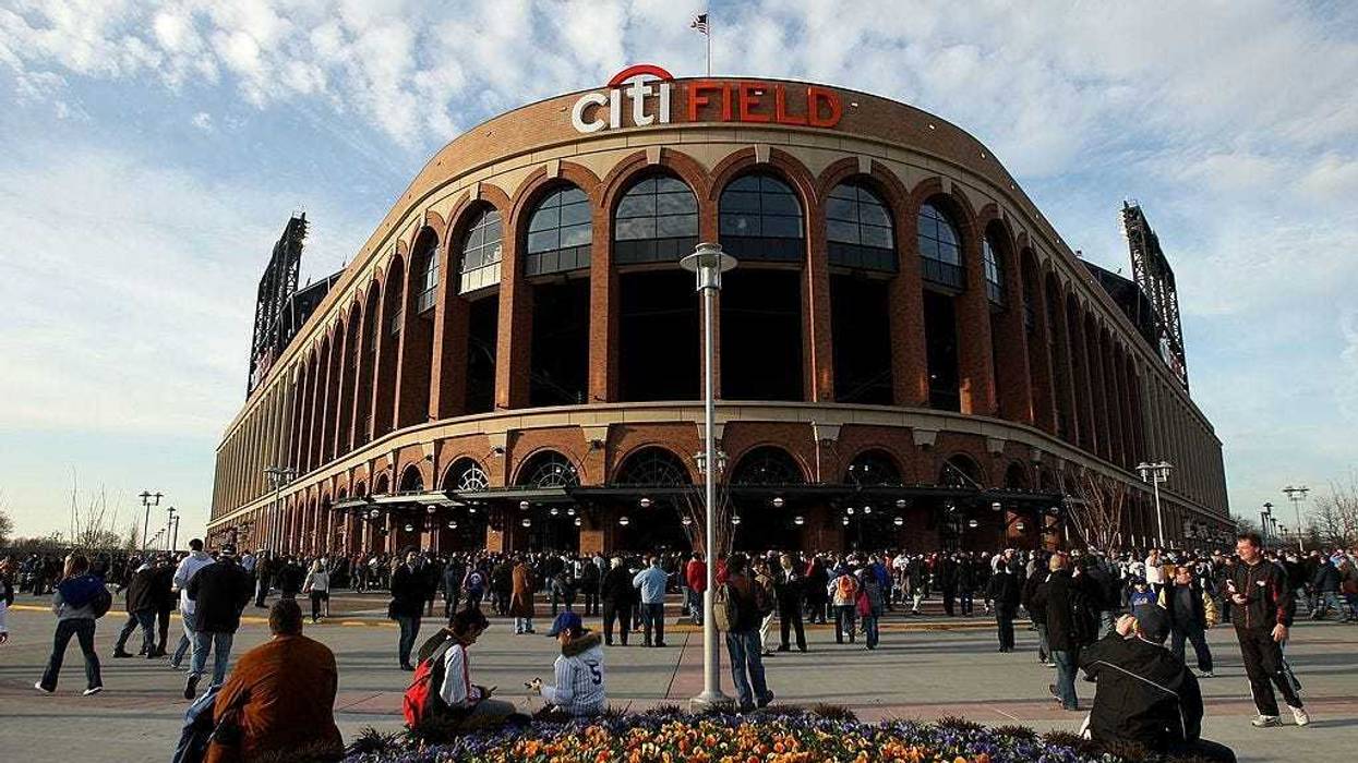 An exterior view of Citi Field before the New York Mets played the San Diego Padres on April 15, 2009 in the Flushing neighborhood of the Queens borough of New York City.