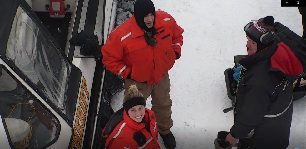 An ice fisherman in the Upper Peninsula had a close call after he got stuck on an ice floe and blown out into the St. Mary