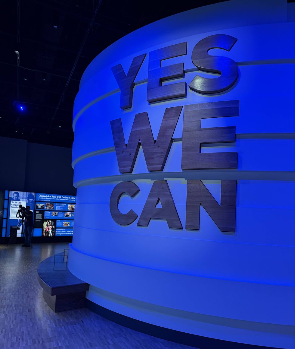 An image inside the museum at the Obama Presidential Center on Chicago's South side.
