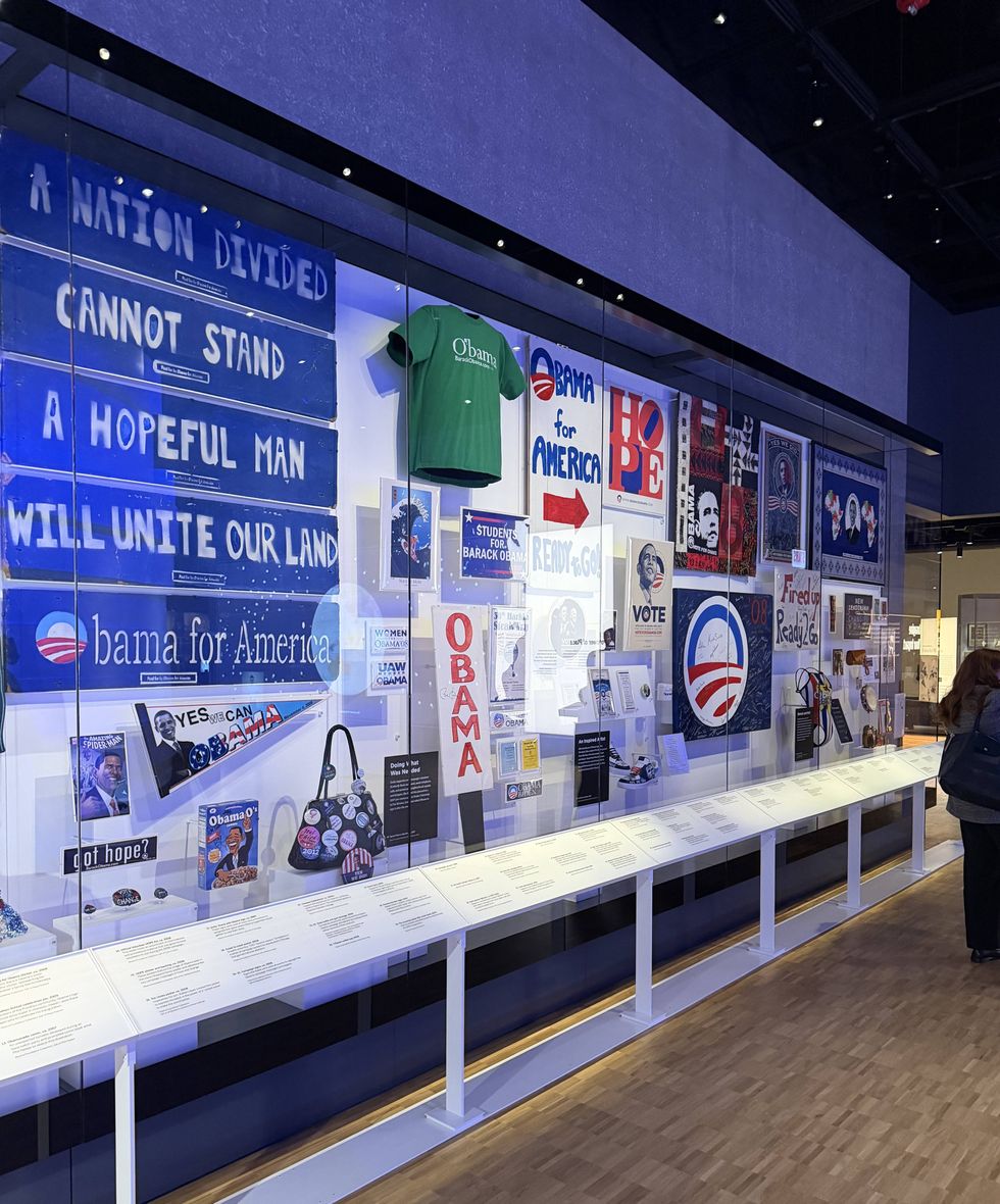 An image inside the museum at the Obama Presidential Center on Chicago's South side.