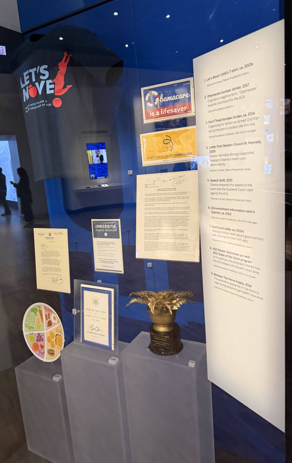 An image inside the museum at the Obama Presidential Center on Chicago's South side.