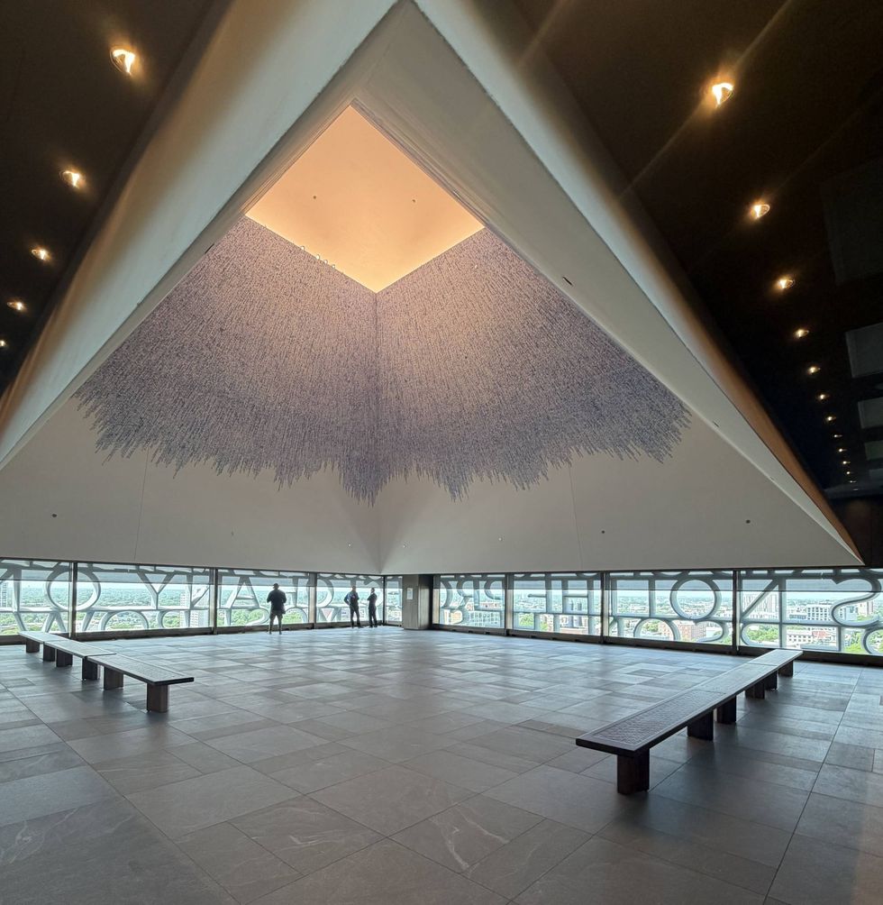 An image inside the museum at the Obama Presidential Center on Chicago's South side.