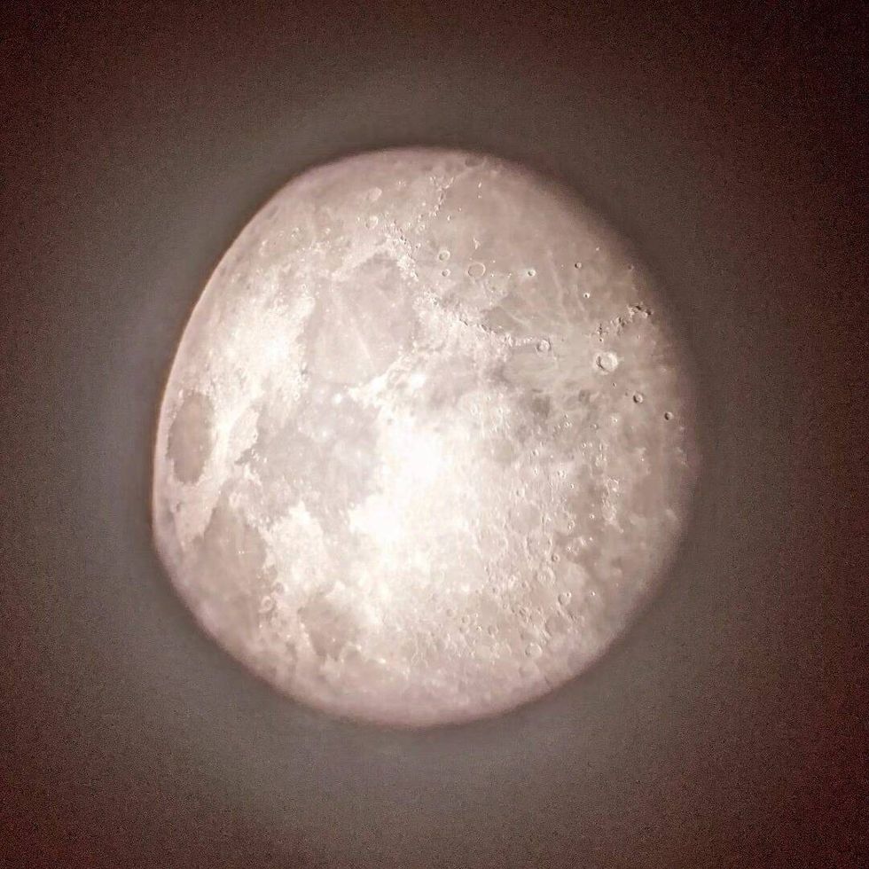 An image of the moon is captured with Buddy Muhler