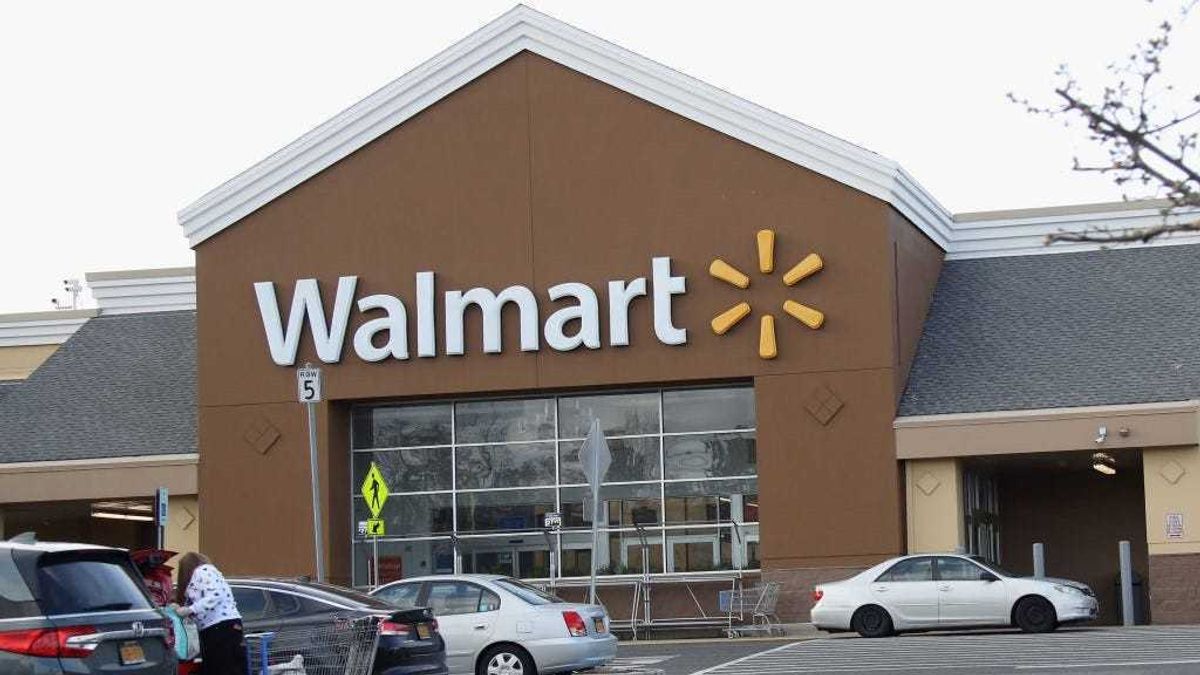 An image of the sign for Walmart as photographed on March 16, 2020 in East Setauket, New York.