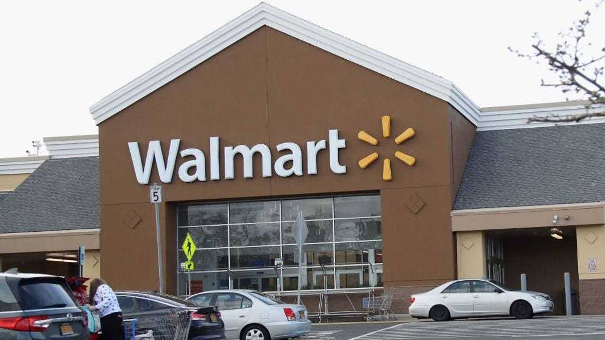 An image of the sign for Walmart as photographed on March 16, 2020 in East Setauket, New York.