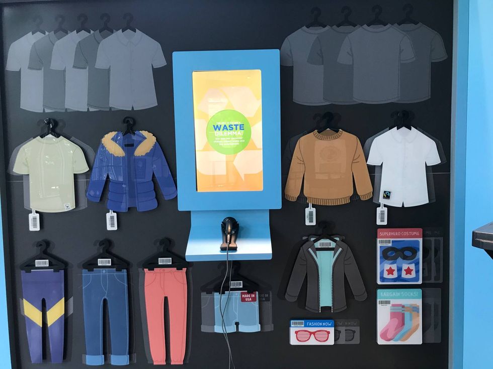 An interactive exhibit in the Sustainable Futures section.