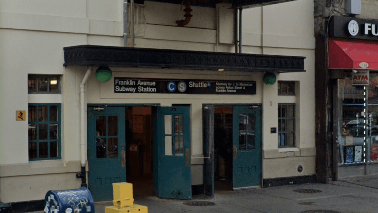 An MTA worker was injured in a random attack on Sunday morning at the Fulton Street and Franklin Avenue station, police said.