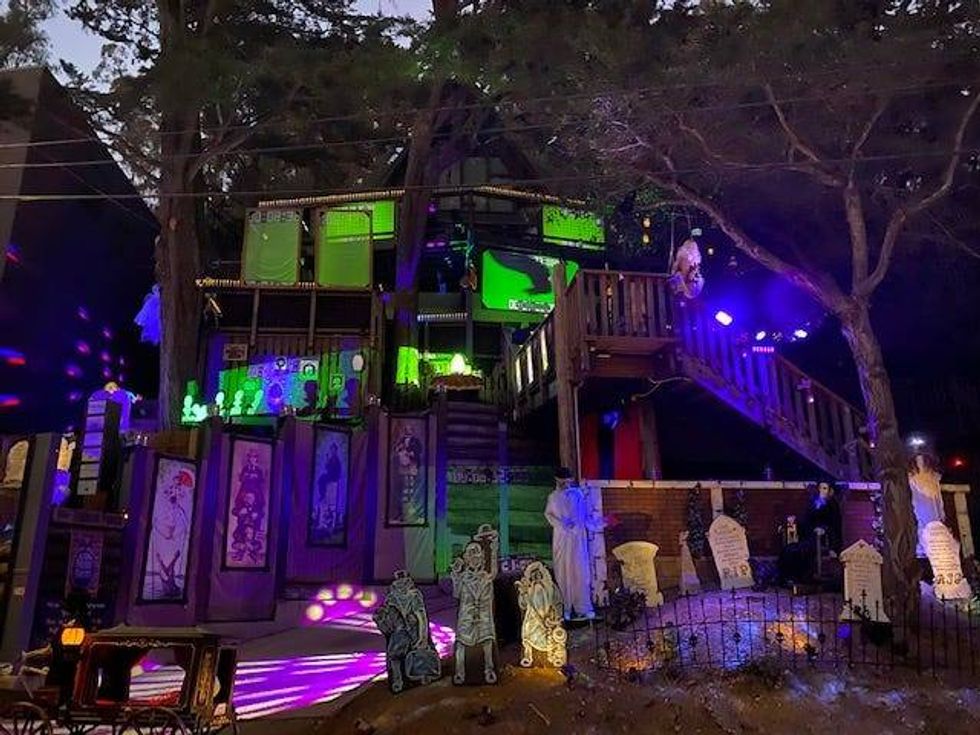 An Oakland couple has decorated their home as a replica of Disneyland