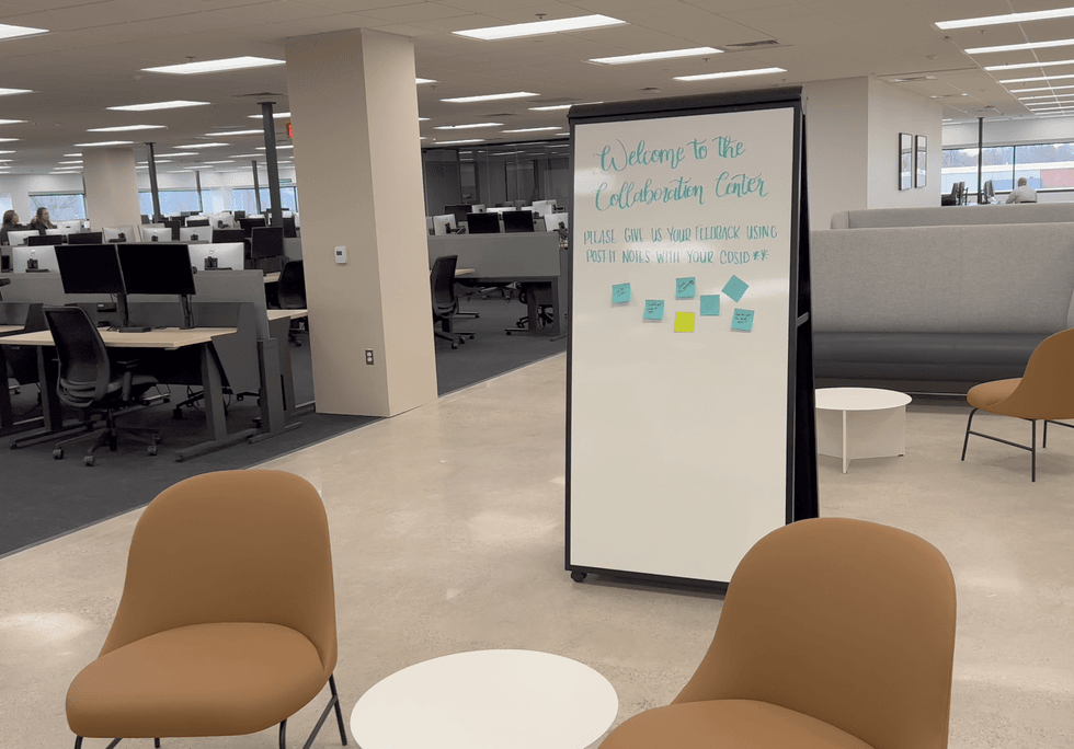An open collaborative area at Ford
