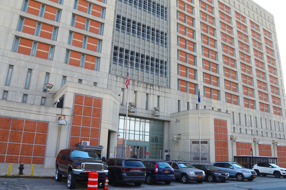 An outside view of the Metropolitan Detention Center, where Jefferey Epstein killed himself and where Ghislaine Maxwell could be jailed in Brooklyn, New York Vity, NY, USA on July 3, 2020.