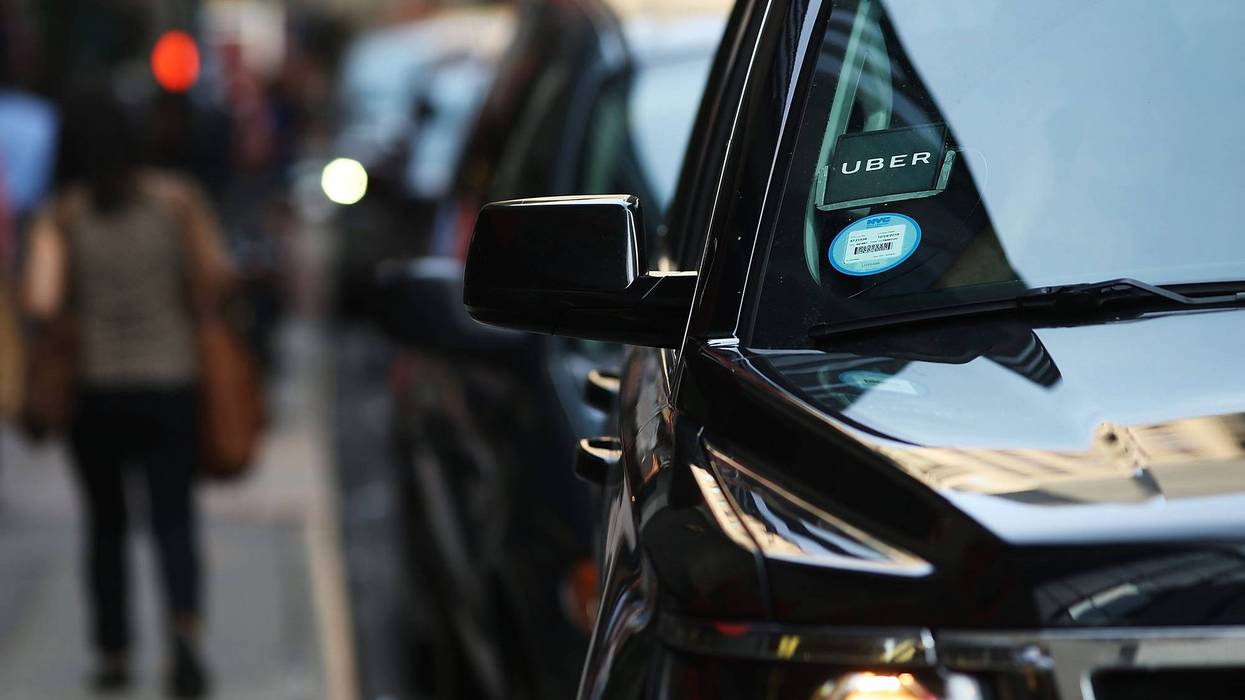 An SUV that drives for Uber