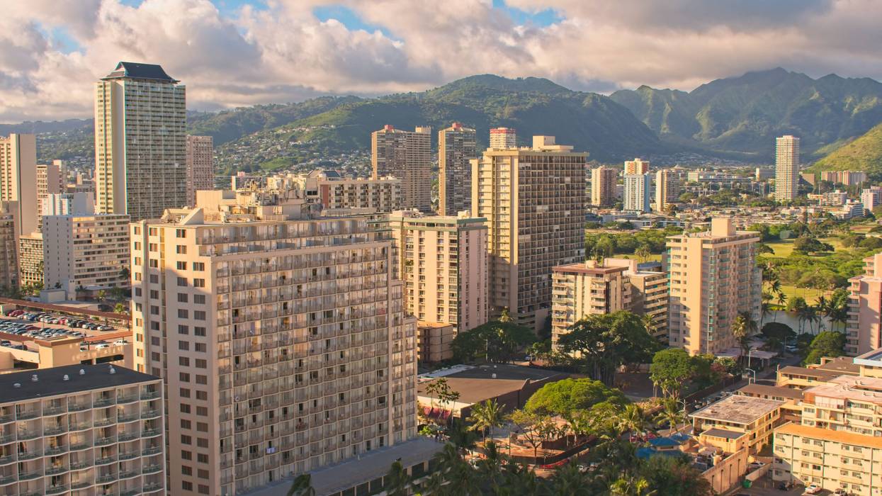 An undated photo of the Waikiki skyline.