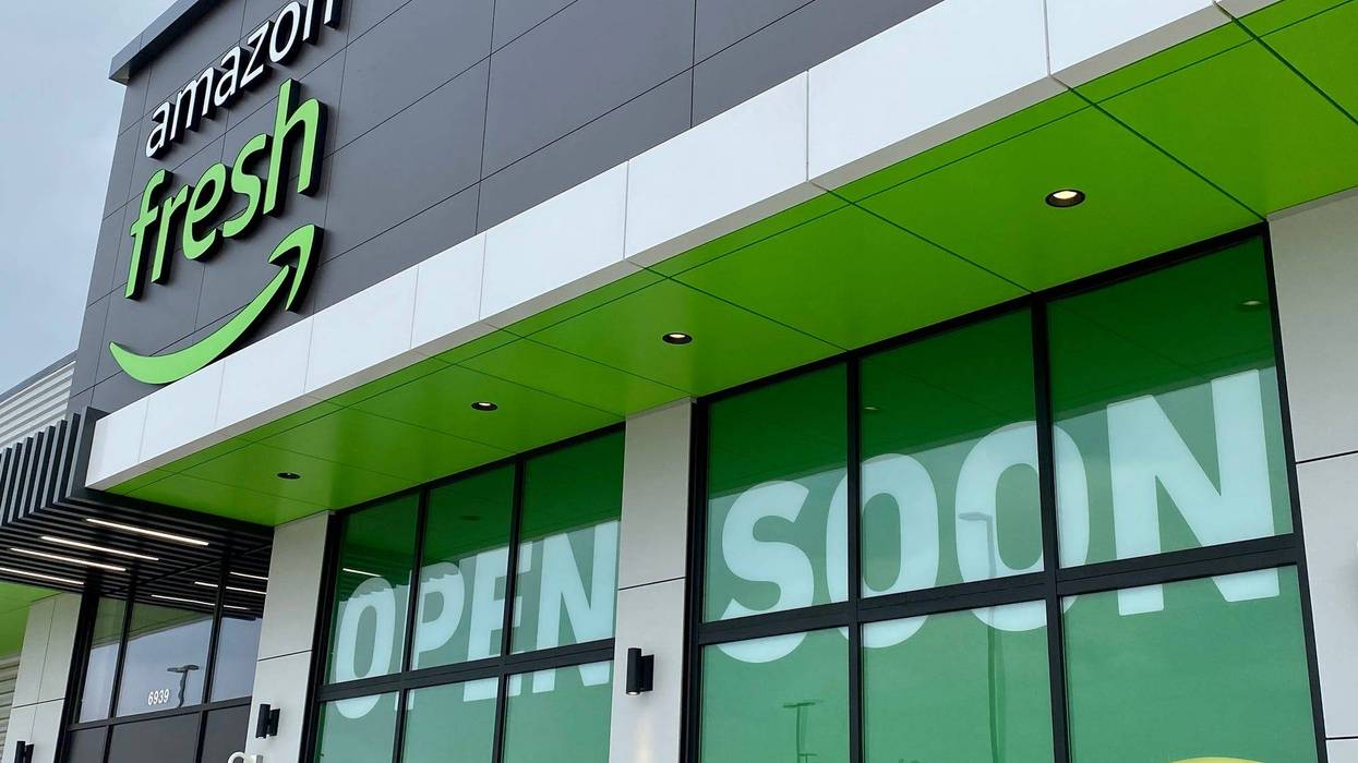 an unopened amazon fresh store
