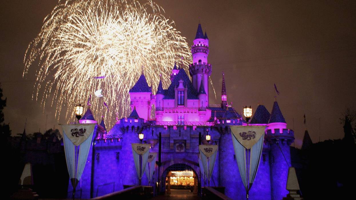 ANAHEIM, CA - MAY 4: Fireworks explode over The Sleeping Beauty Castle as part of the Disney Premiere of "Remember...Dreams Come True" the biggest firework display in Disneylands history during the Disneyland 50th Anniversary Celebration at Disneyland Park on May 4, 2005 in Anaheim, California.
