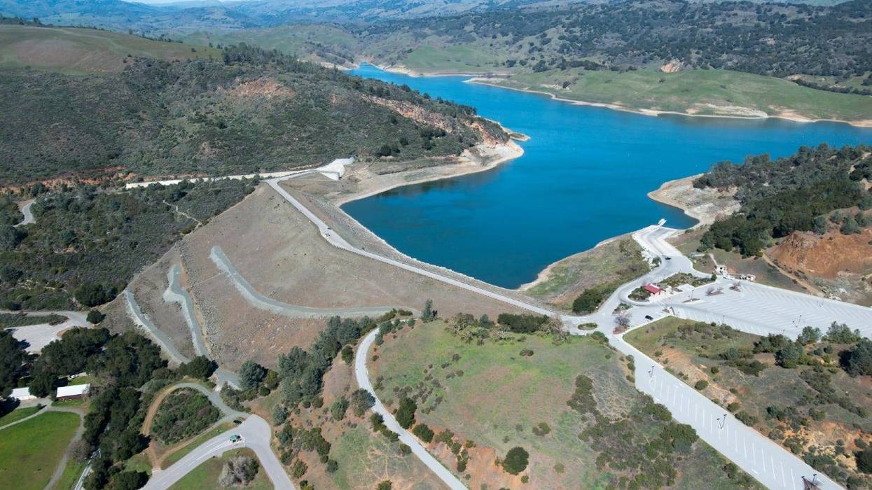 Anderson Reservoir Dam in Santa Clara County.