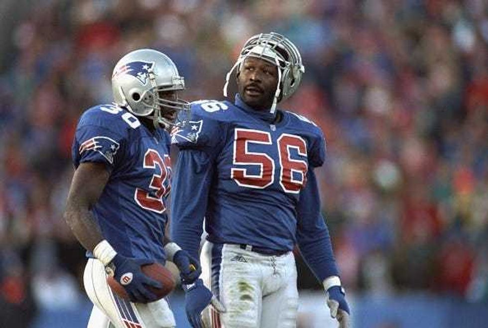 Andre Tippett and Corwin Brown