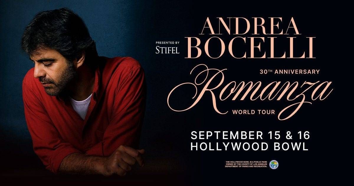 Andrea Bocelli 9/16/26