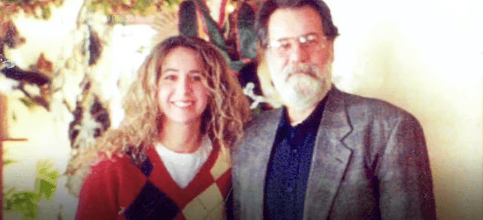 Andrea Haberman with her father Gordon Haberman.