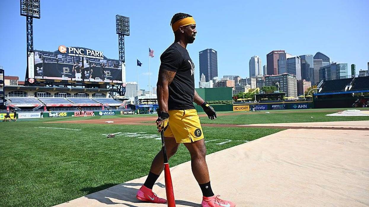 Andrew McCutchen walking on field