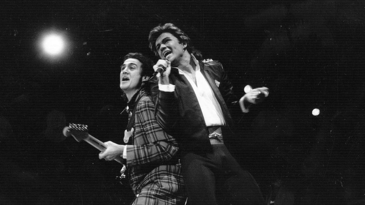 Andrew Ridgeley and George Michael of Wham!