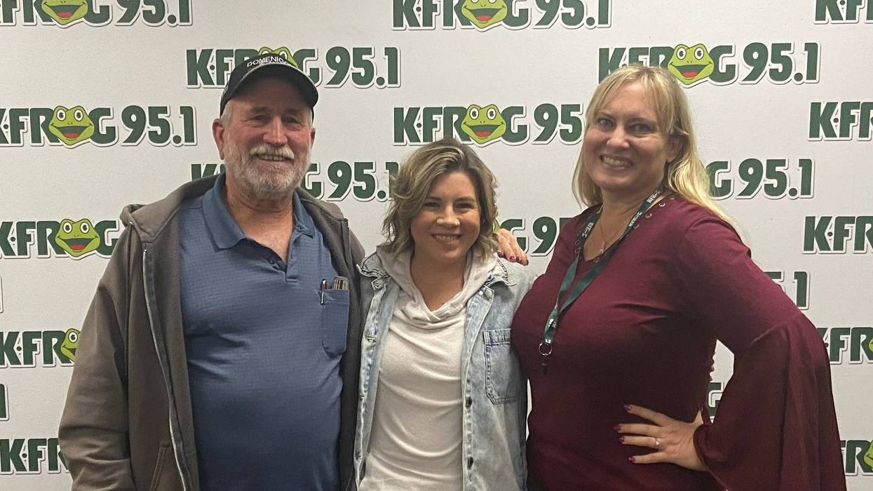 Andy Domenigoni and Ashley Meredith of the Domenigoni Charity Ride for Diabetes with K-Frog's Pepper